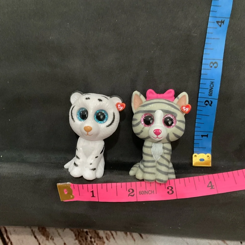 TY BEANIE BOO‎ MINIS TIGER AND CAT